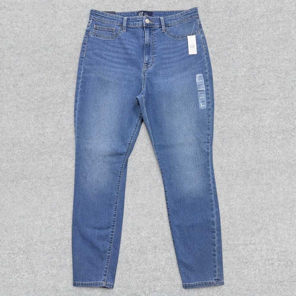 GAP High Rise Favorite Jegging Women 12/31 Blue Super Skinny Stretch Denim NEW